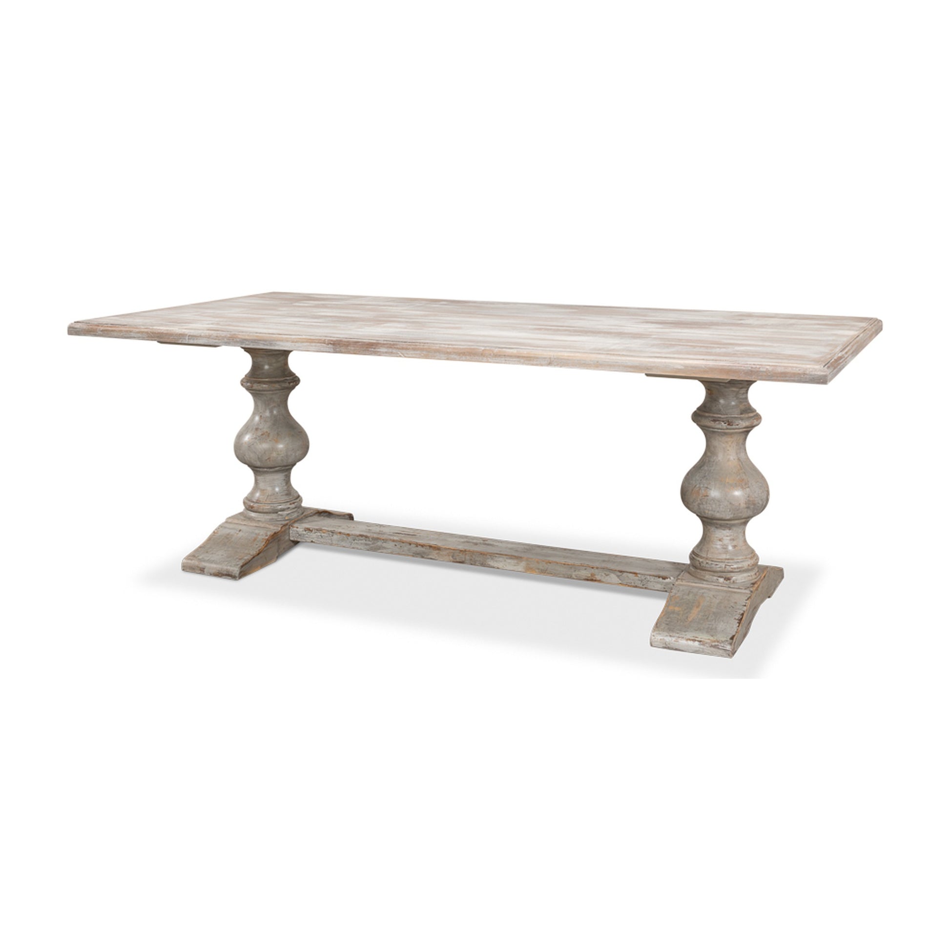 Lionisio Trestle Table, Grey Oak by Sarreid Ltd