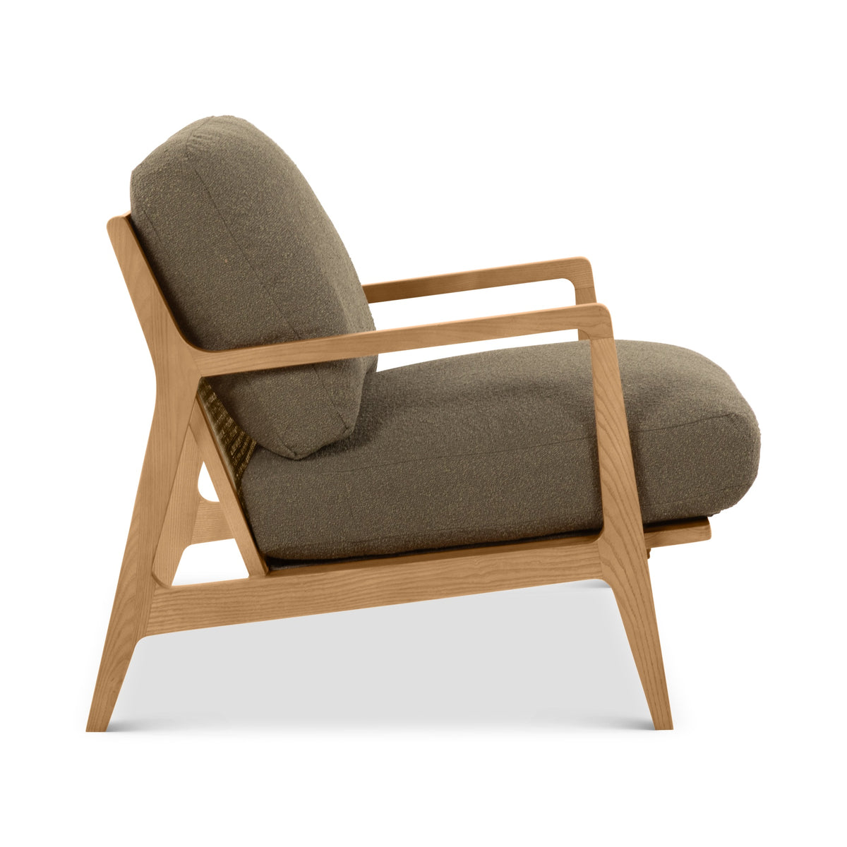 Carmelo Accent Chair Natural, Forest Green by Urbia - detail 3
