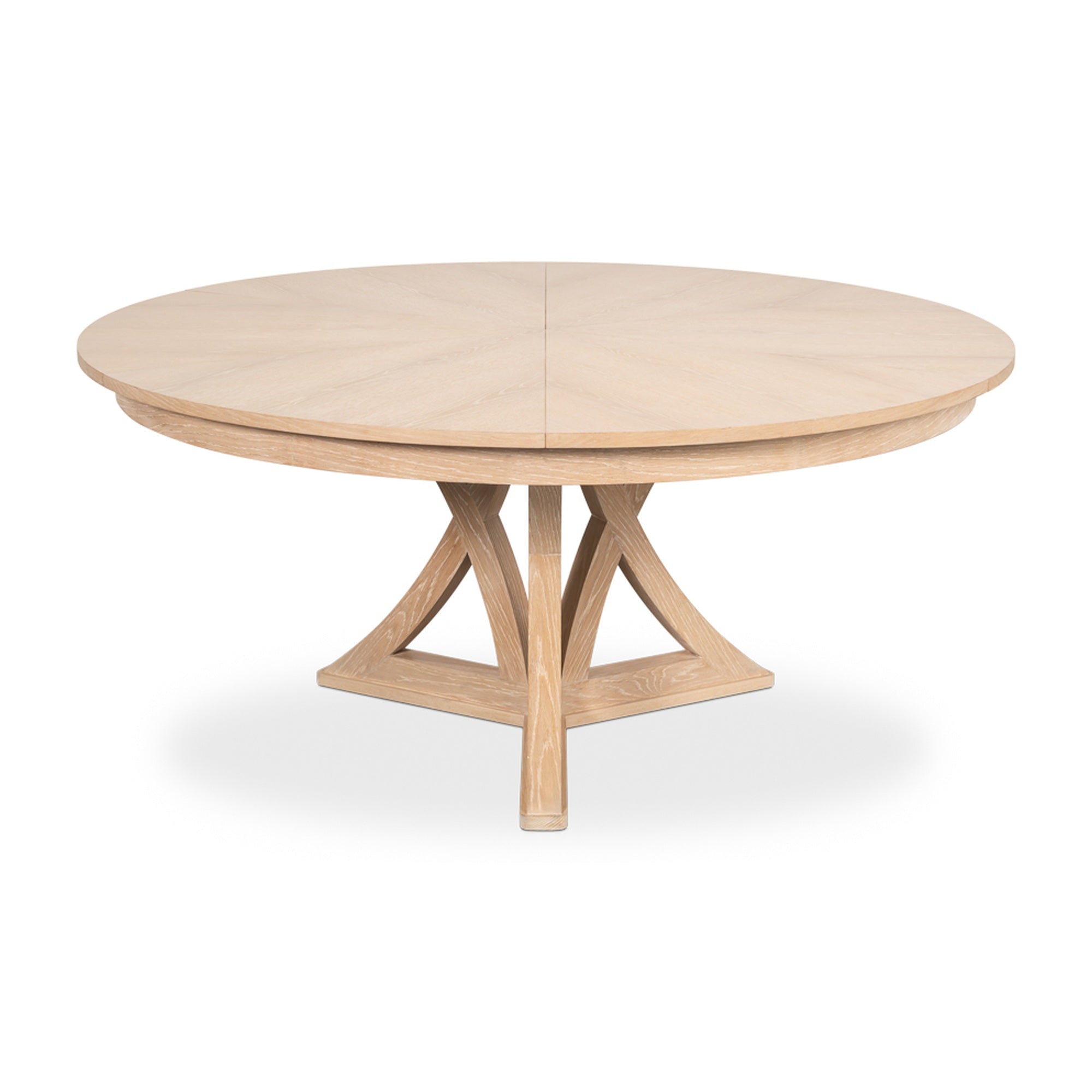 Casual Jupe Dining Table,Bleached Oak,M by Sarreid Ltd