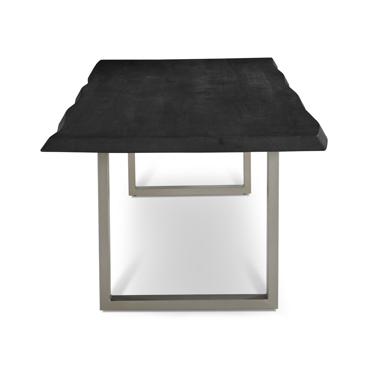 Brooks Dining Table U Base 40" x 116" Ebonized Top - Pewter Base by Urbia - detail 3