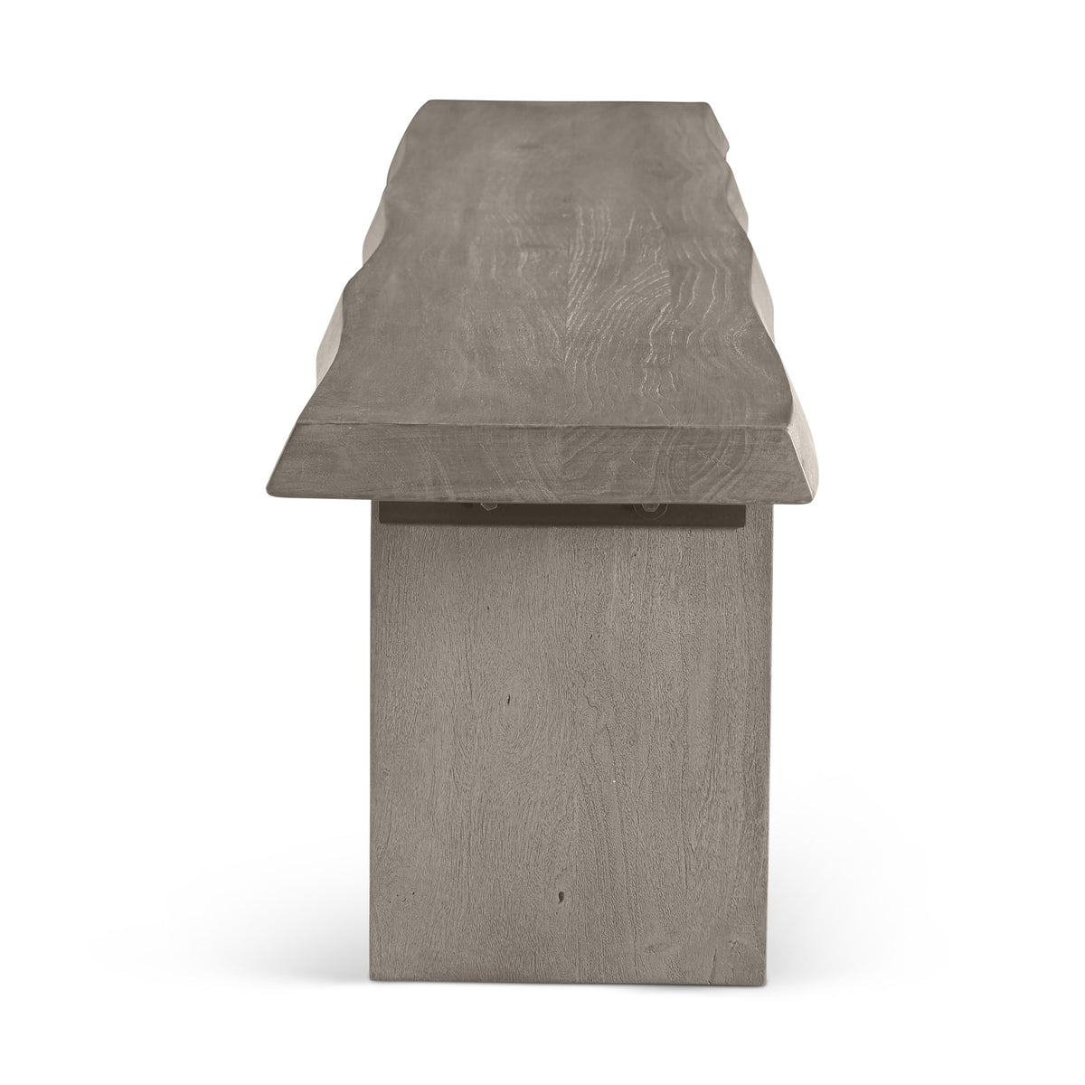 Brooks Bench 102" - Sandblasted Grey Frame by Urbia - detail 3