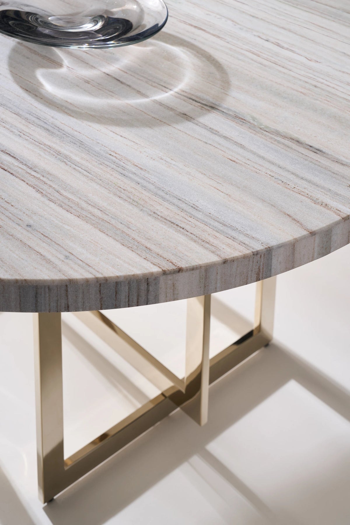 Wish You Were Here 60 Round Dining Table Light Whisper of Gold 60" by Caracole - view 3