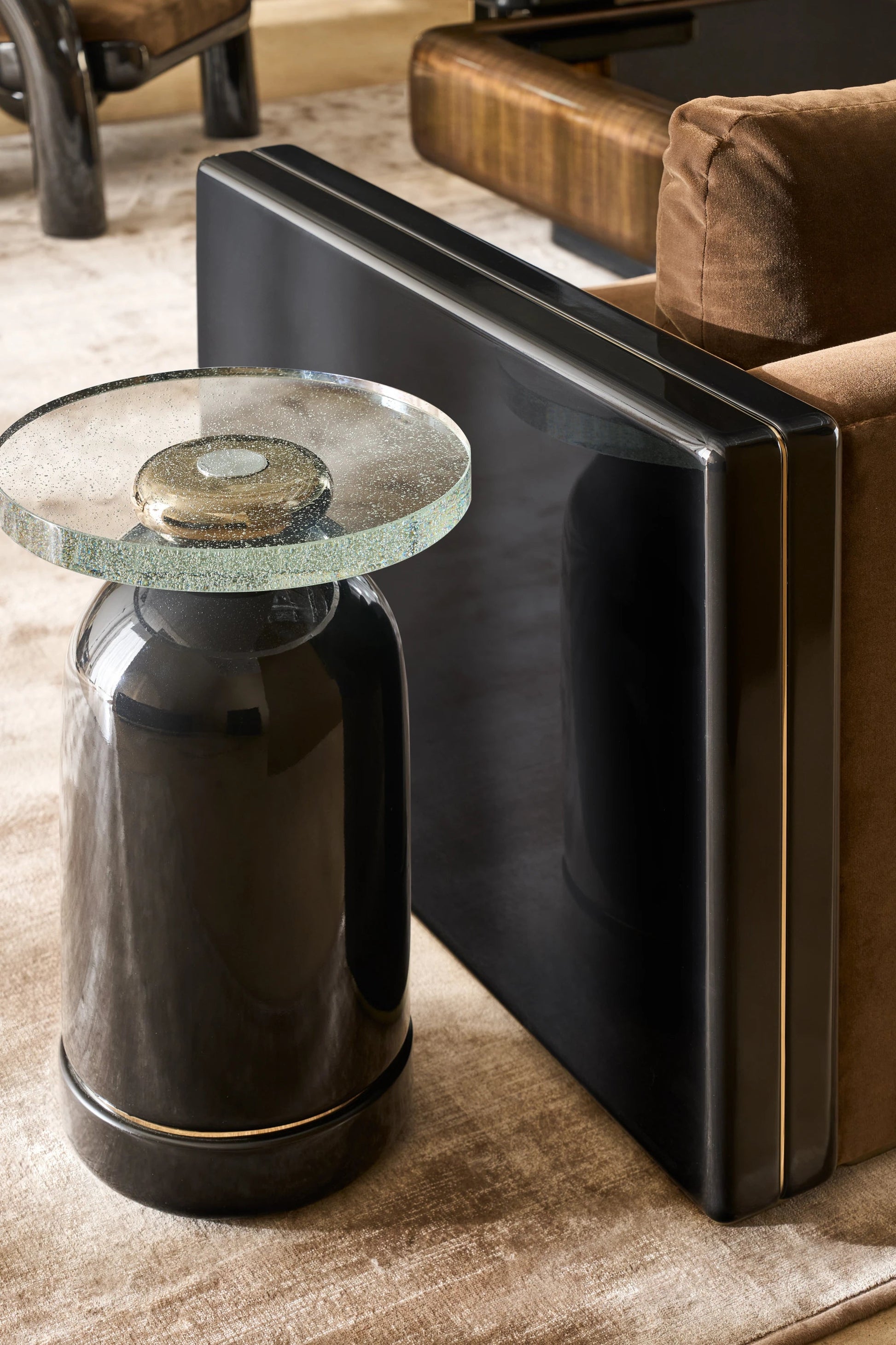 Gelee Glass Top Side Table 16" by Caracole - view 4