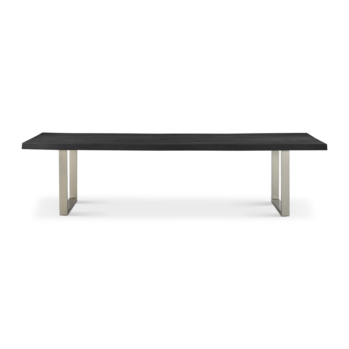 Brooks Dining Table U Base 40" x 116" Ebonized Top - Pewter Base by Urbia - product view