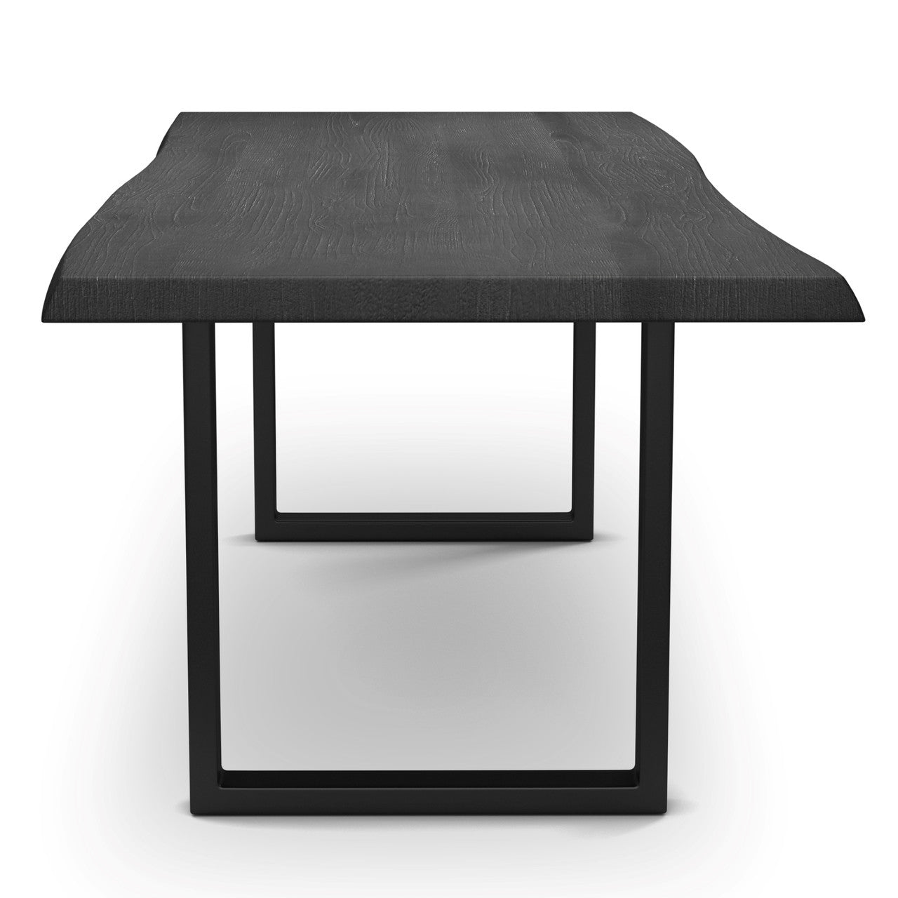 Brooks - Dining Table - U Base - 40" x 116" - Ebonized Top - Black Base