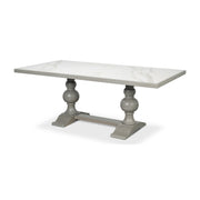 Small 81" Dining Table, Carmine Legno by Sarreid Ltd