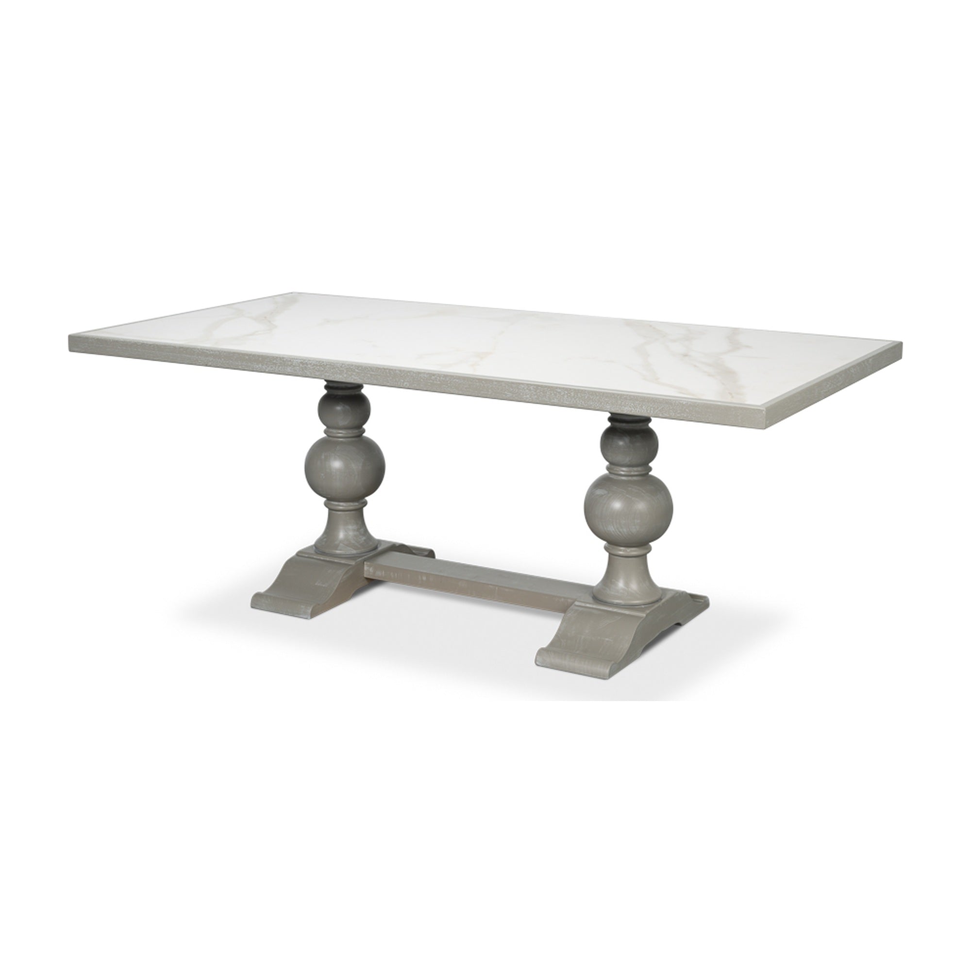 Small 81" Dining Table, Carmine Legno by Sarreid Ltd