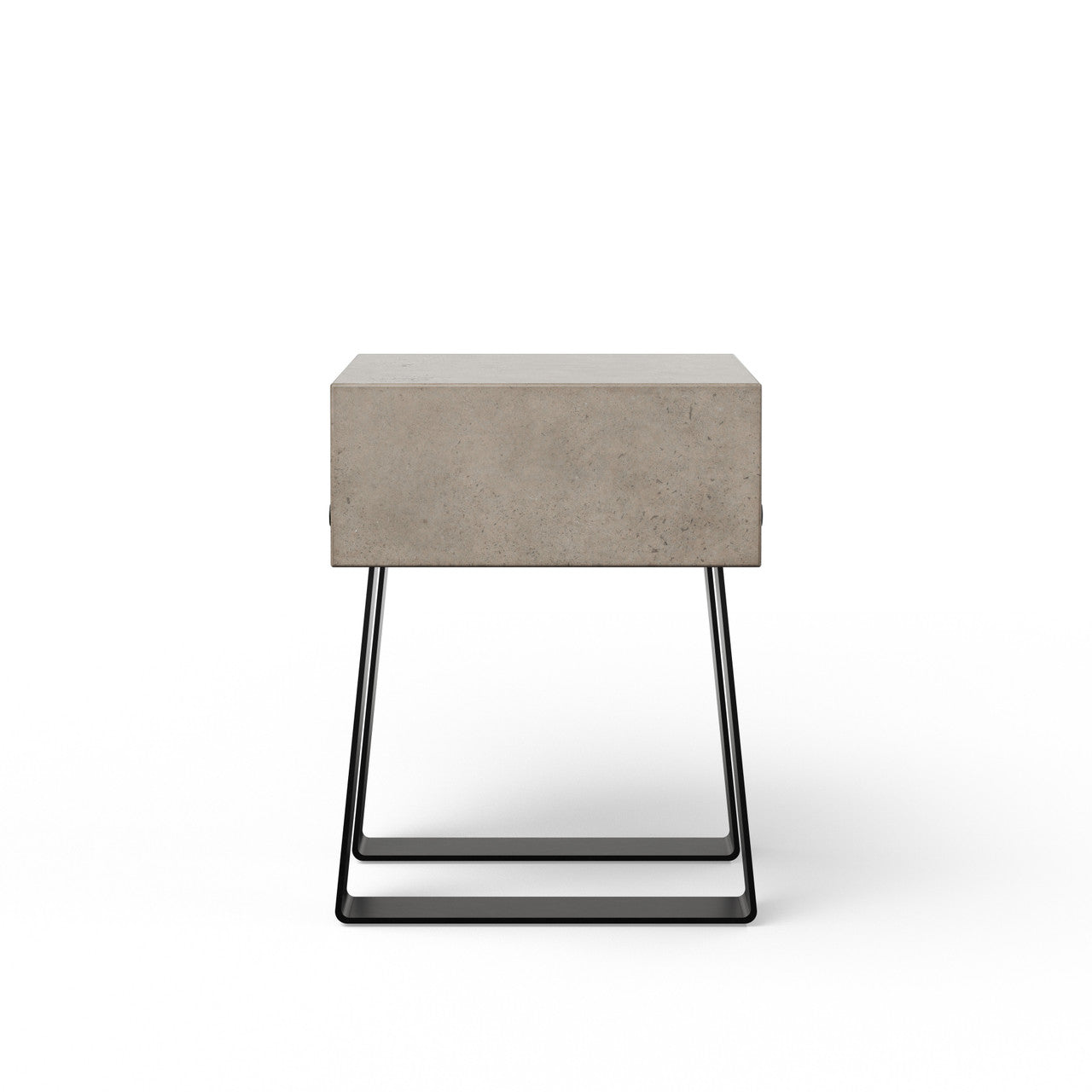 Mixx - Industrial Stool - Black Legs - Dark Grey Seat