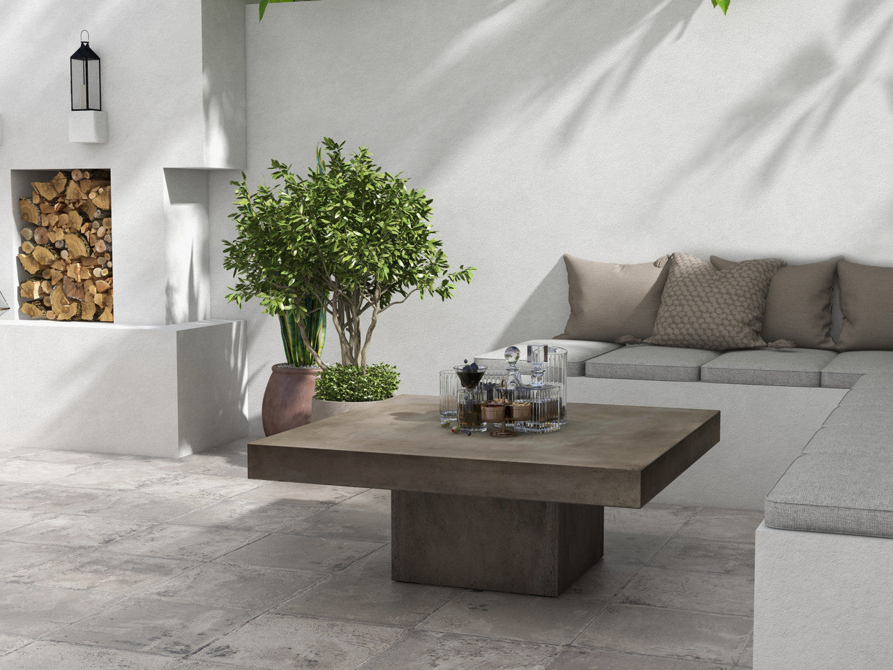 Mixx - Una Square Coffee Table - Dark Grey
