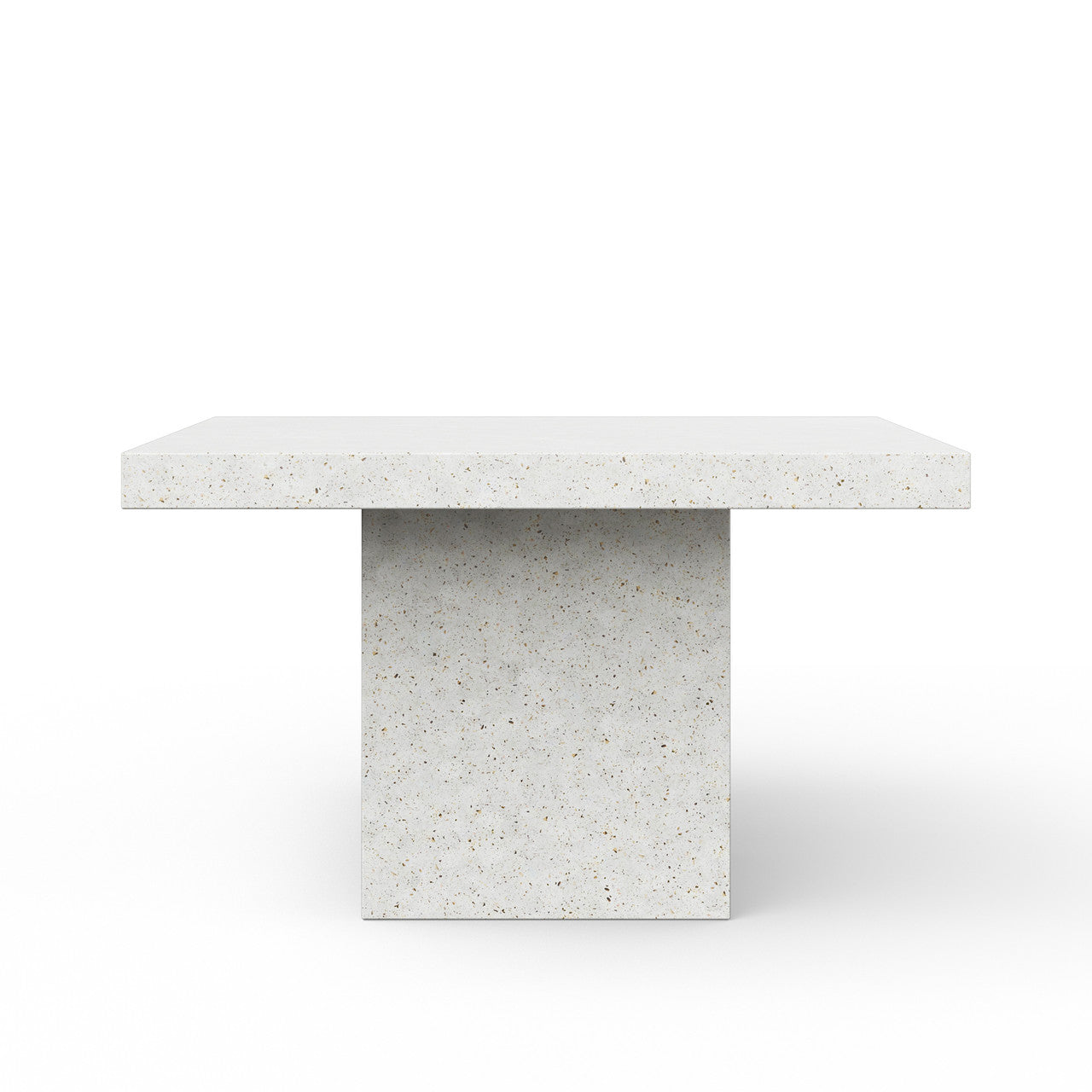Mixx - Una - 59" Square Counter Height Dining Table - Ivory Terrazzo