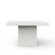 Mixx - Una - 59" Square Counter Height Dining Table - Ivory Terrazzo