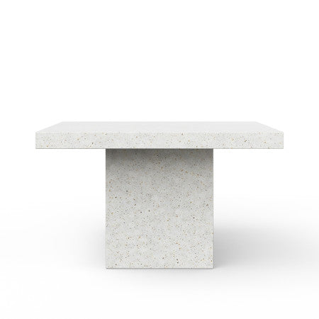Mixx Una 59" Square Counter Height Dining Table - Ivory Terrazzo