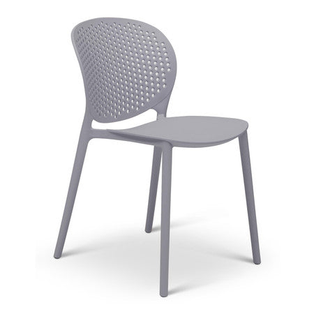 Metro Bailey Side Chair Set of 4 - Light Grey Seat