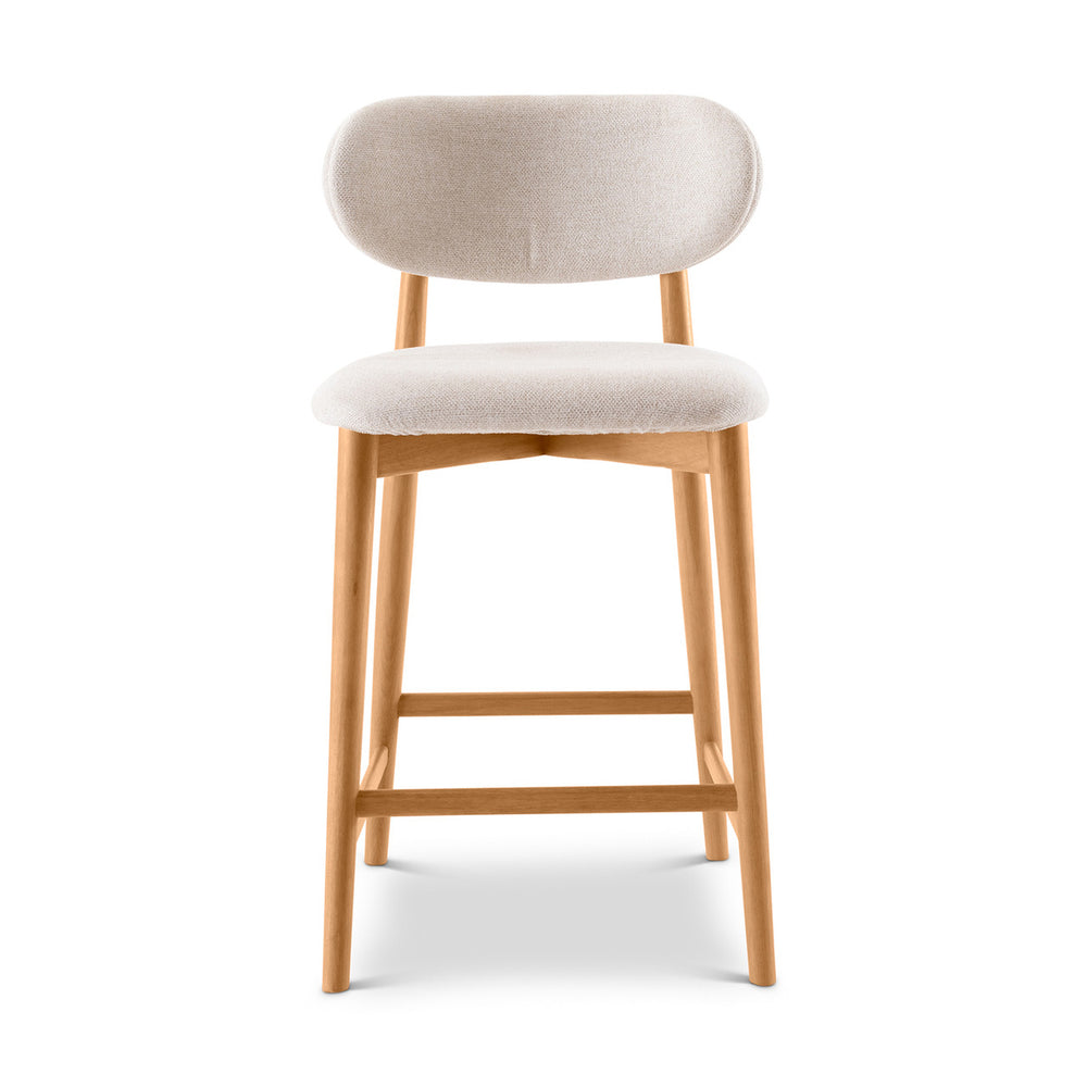 Lucia Counter Stool - Harvest Natural Seat - Domasco Frame
