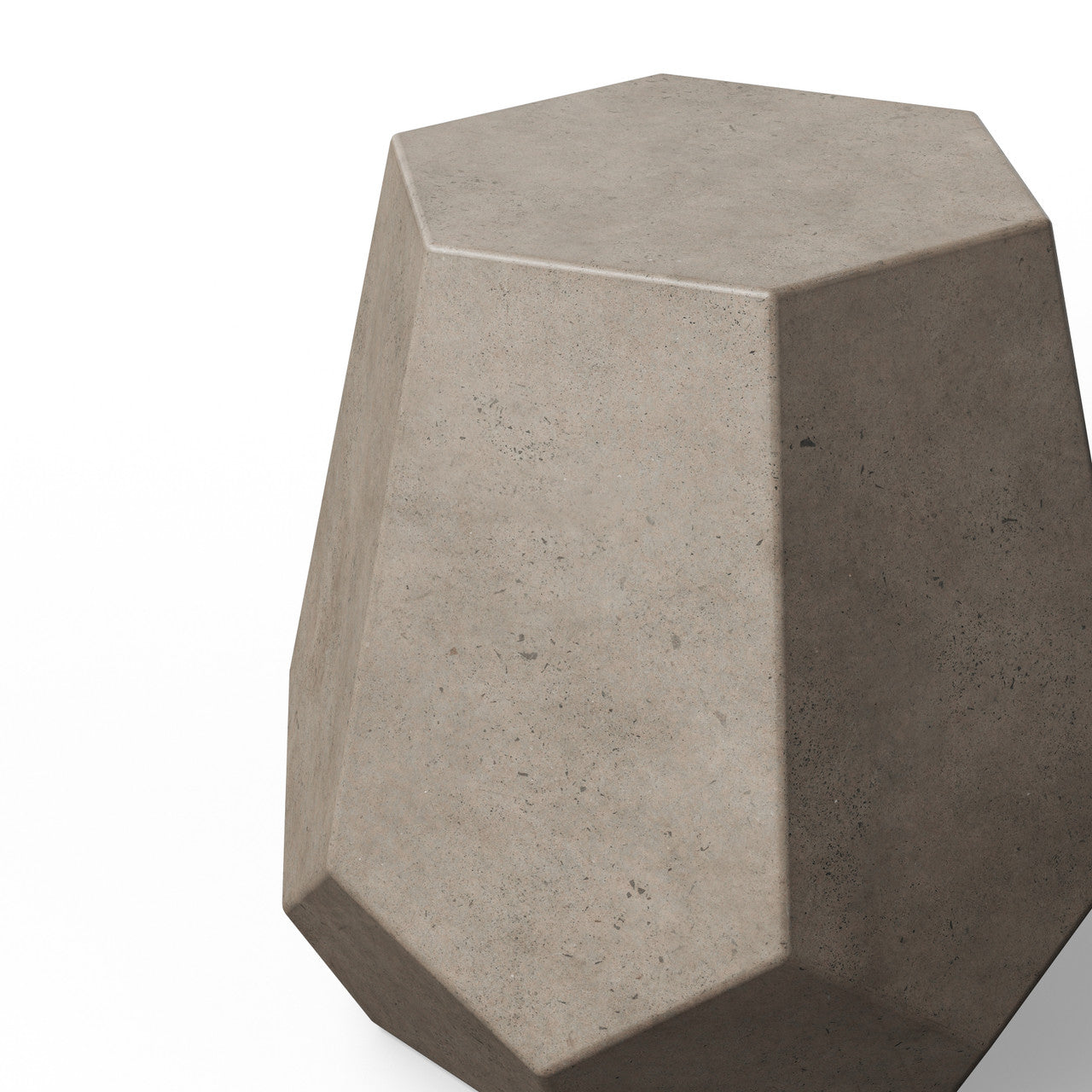 Mixx - Faceted Stool - Dark Grey