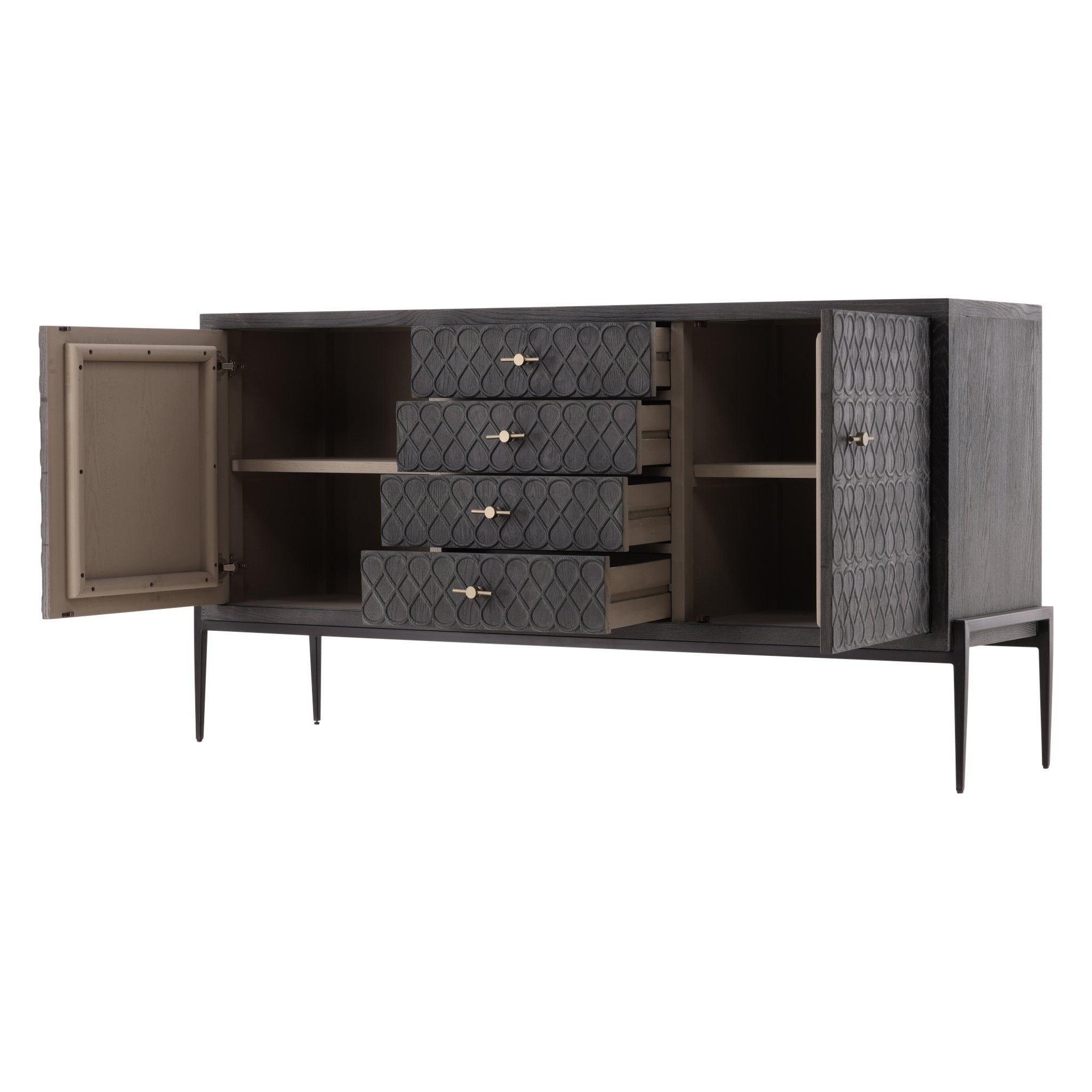 Stevens Sideboard - 73' detail view by Furniture Classics at ZIN Home