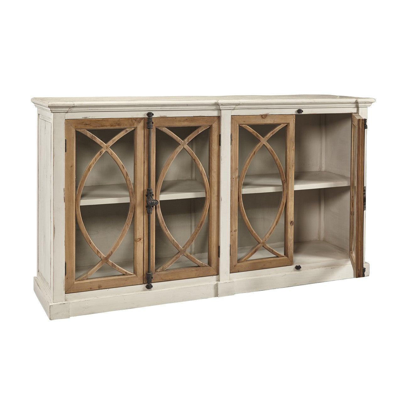Grayson Reclaimed Wood Fretwork Sideboard 80"