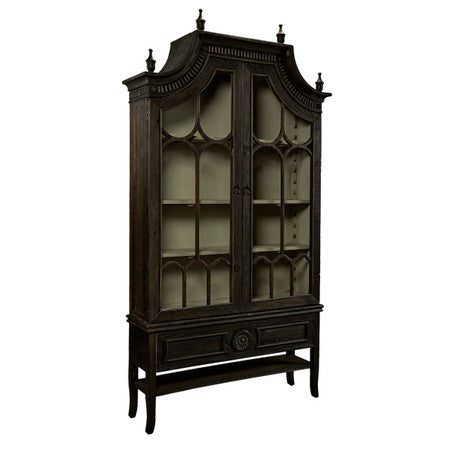 Reims Cathedral Black Arched Cabinet - 50'