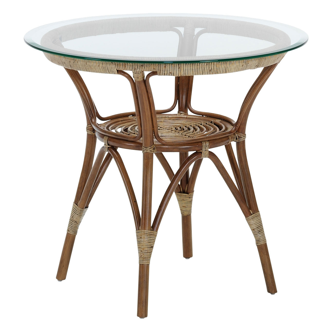 Tony Cafe Table with 31.5" Glass Top by Sika Design