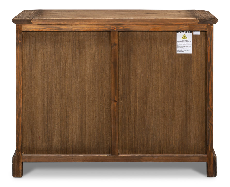 Stephano Two Door Sideboard, Brown by Sarreid Ltd - view 8