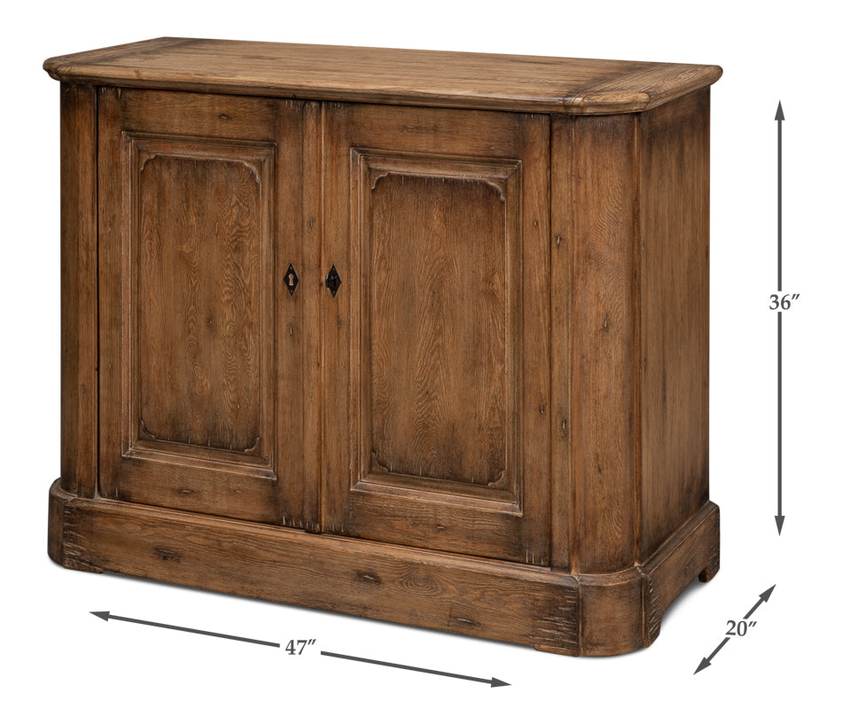 Stephano Two Door Sideboard, Brown by Sarreid Ltd - view 7