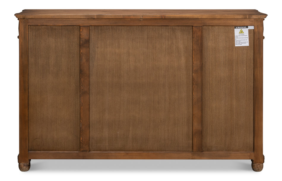 Diamond Wall Sideboard, Brown by Sarreid Ltd - view 8