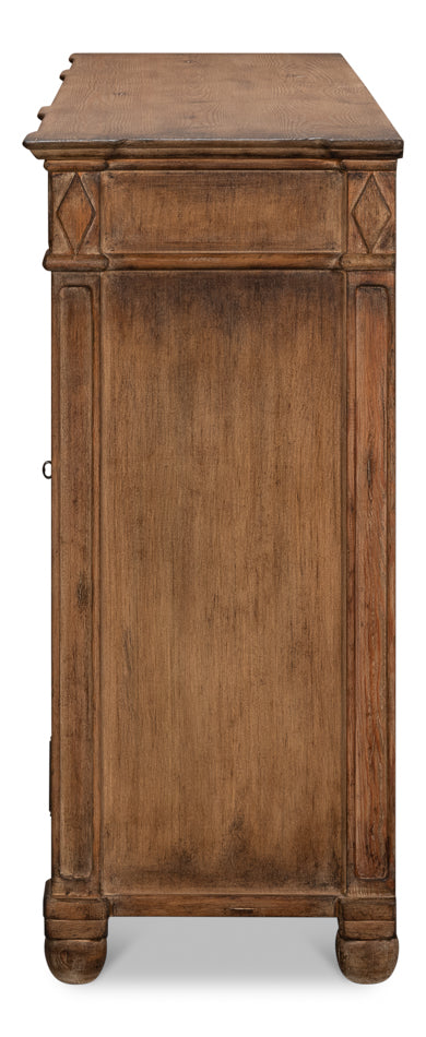Diamond Wall Sideboard, Brown by Sarreid Ltd - view 9