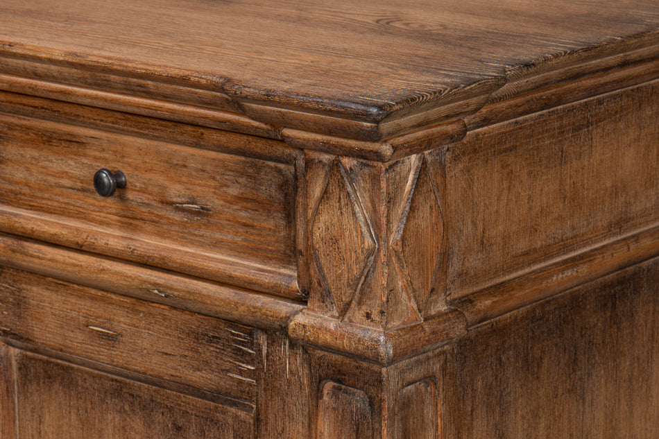 Diamond Wall Sideboard, Brown by Sarreid Ltd - view 10