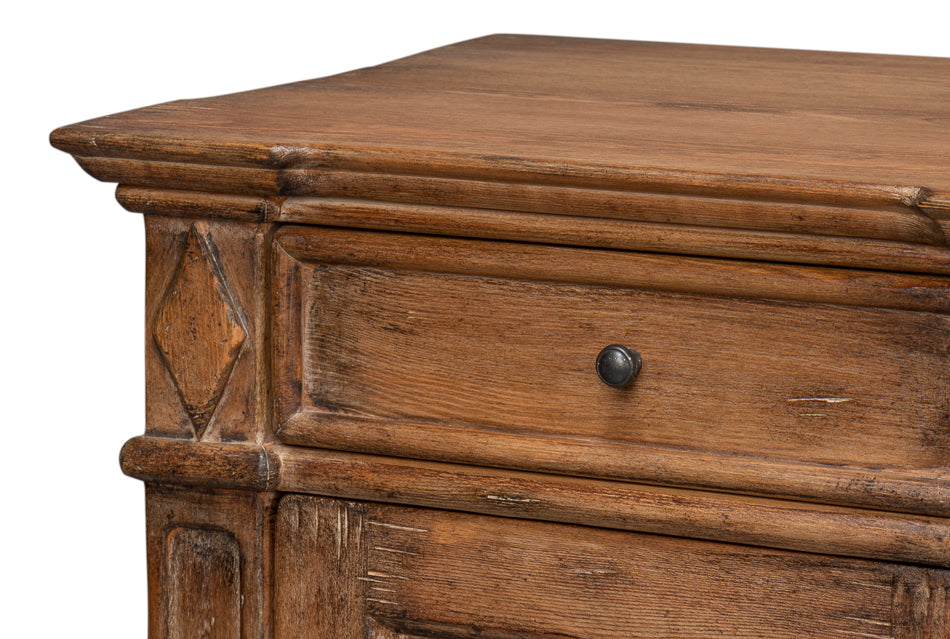 Diamond Wall Sideboard, Brown by Sarreid Ltd - view 6