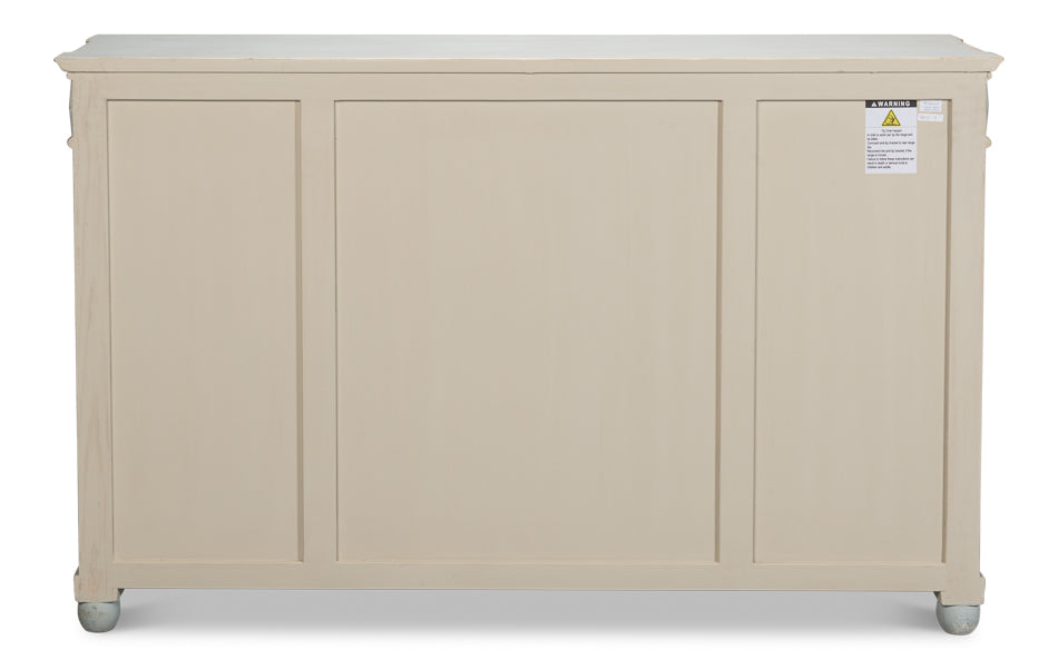 Diamond Wall Sideboard, Blue/Grey by Sarreid Ltd - view 8