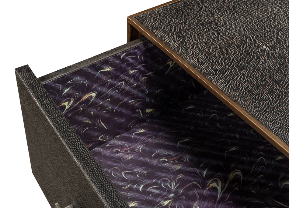 Grey Shagreen Dresser by Sarreid Ltd - view 10