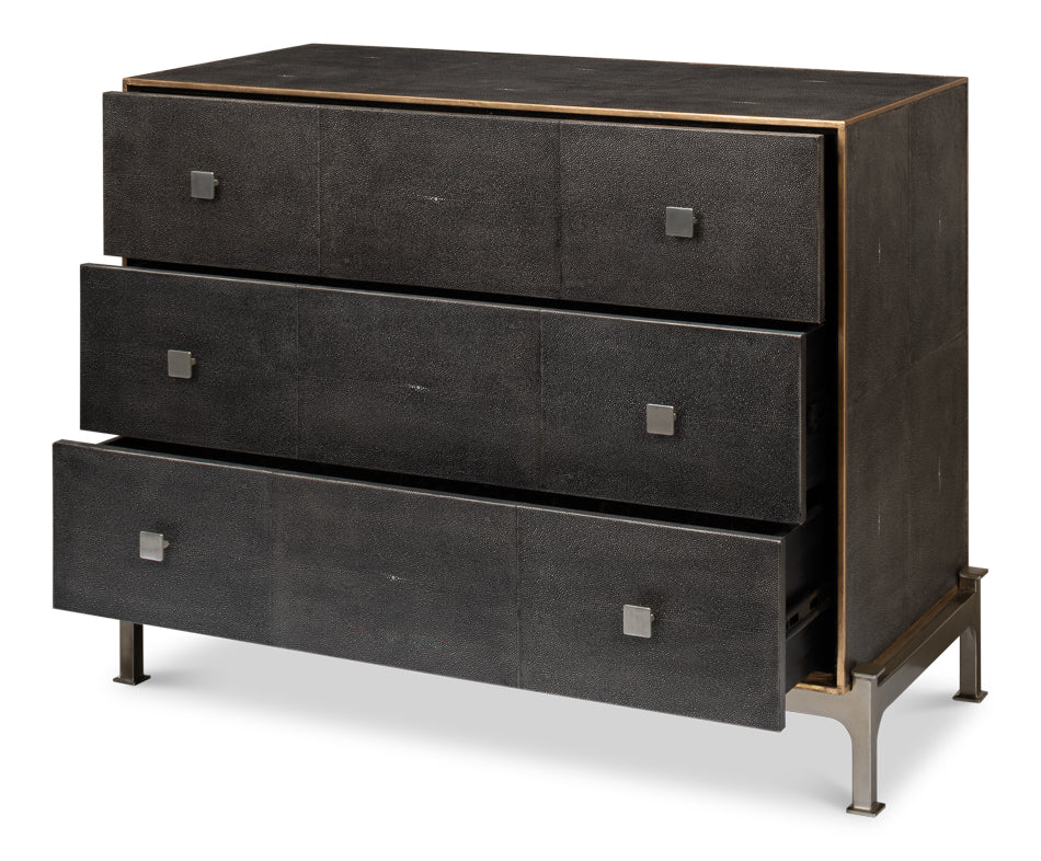 Grey Shagreen Dresser by Sarreid Ltd - view 3