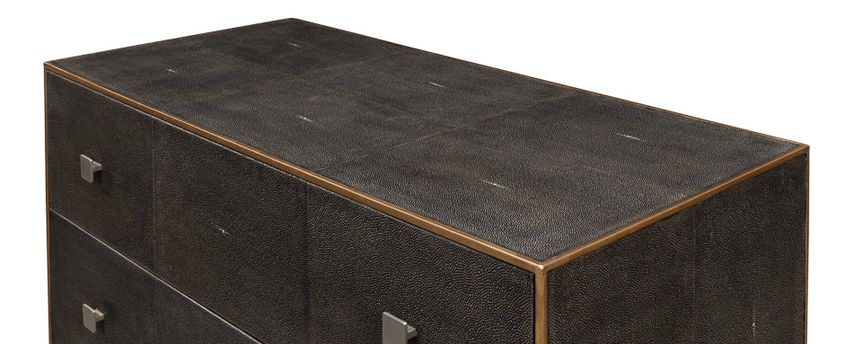 Grey Shagreen Dresser by Sarreid Ltd - view 4
