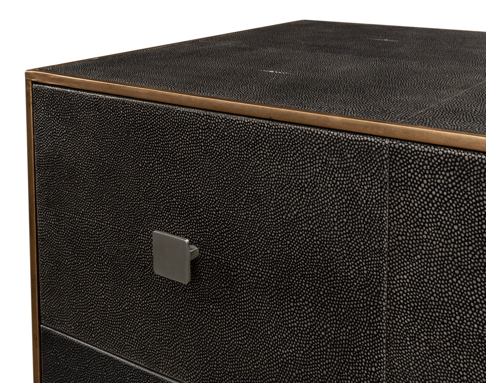 Grey Shagreen Dresser by Sarreid Ltd - view 7