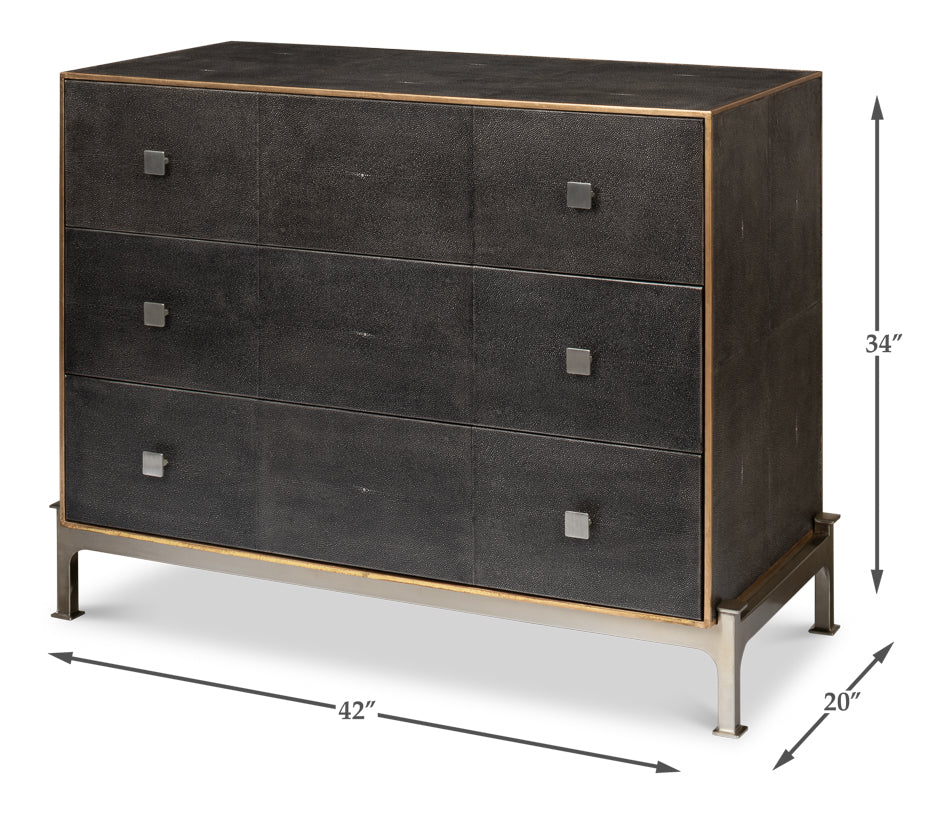 Grey Shagreen Dresser by Sarreid Ltd - view 5