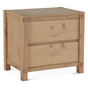 Flagstaff 2-Drawer Nightstand in Natural Distressed Oak 26"