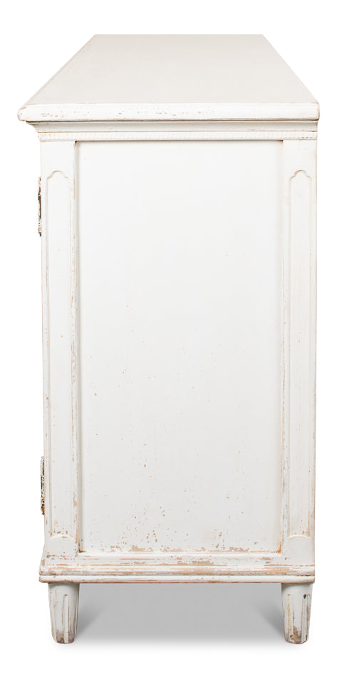 Whitewash Ribbon Sideboard by Sarreid Ltd - view 9
