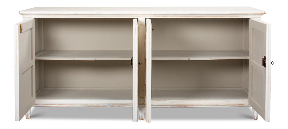 Whitewash Ribbon Sideboard by Sarreid Ltd - view 3
