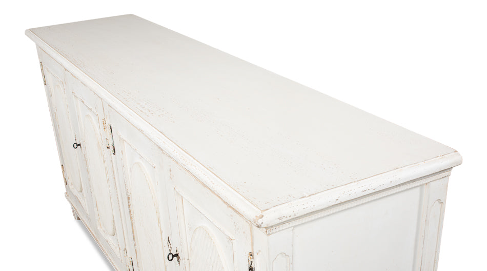 Whitewash Ribbon Sideboard by Sarreid Ltd - view 4