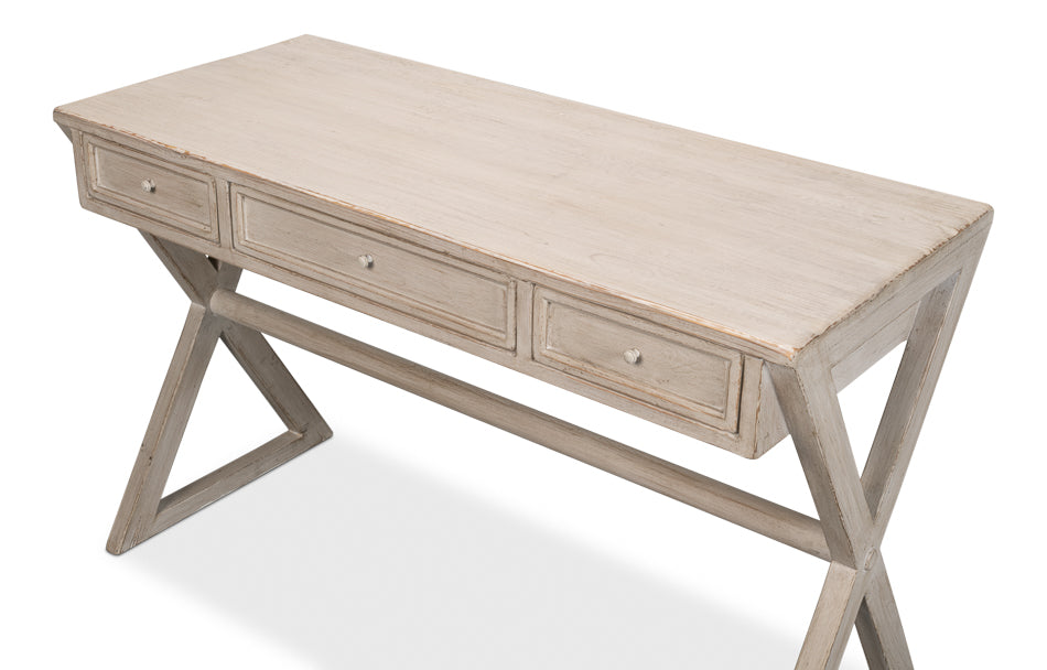 Kitchen Desk, Stone Grey by Sarreid Ltd - view 4