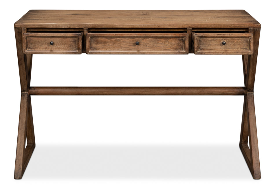 Kitchen Desk, Brown by Sarreid Ltd - view 3
