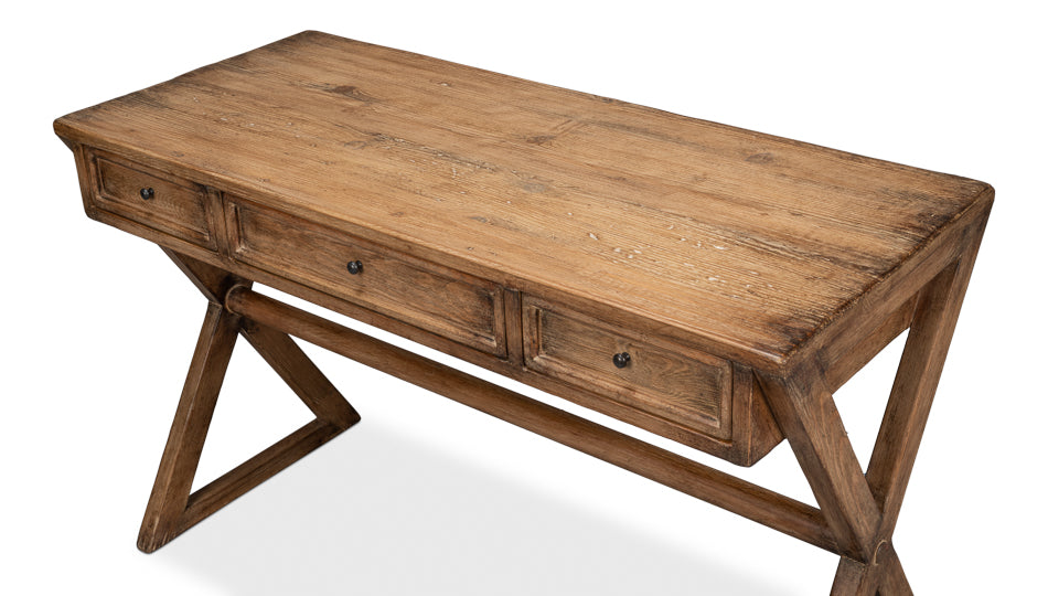 Kitchen Desk, Brown by Sarreid Ltd - view 4
