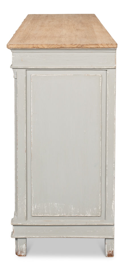 Marksman Sideboard,Antique Muted Grey by Sarreid Ltd - view 9