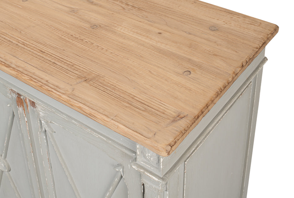Marksman Sideboard,Antique Muted Grey by Sarreid Ltd - view 5
