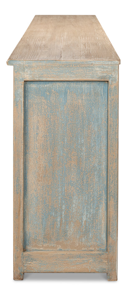 Eight Is Enough Sideboard, Antique Blue by Sarreid Ltd - view 9