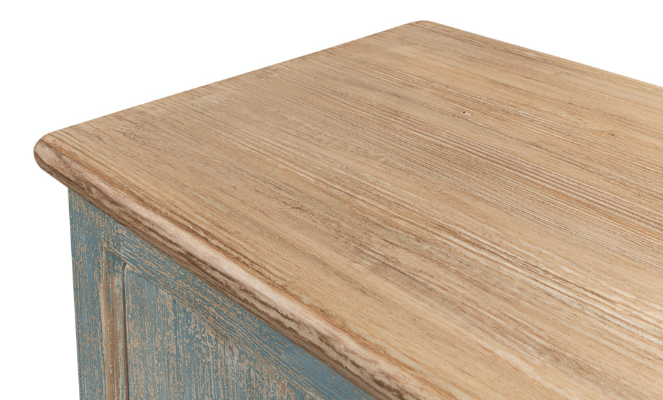Eight Is Enough Sideboard, Antique Blue by Sarreid Ltd - view 7