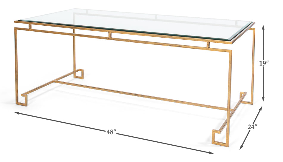 Parallel Lines Coffee Table by Sarreid Ltd - view 6