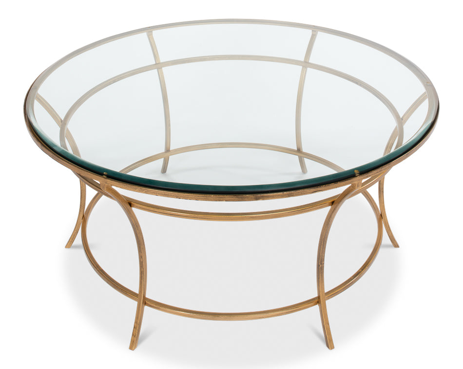 Round Coffee Table by Sarreid Ltd - view 3