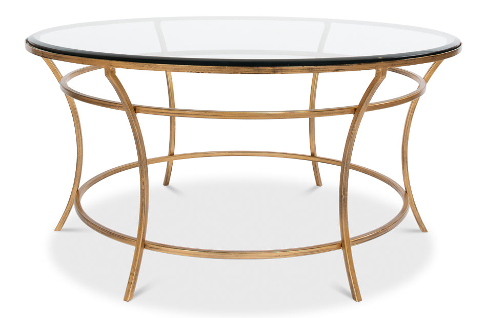 Round Coffee Table by Sarreid Ltd - view 4