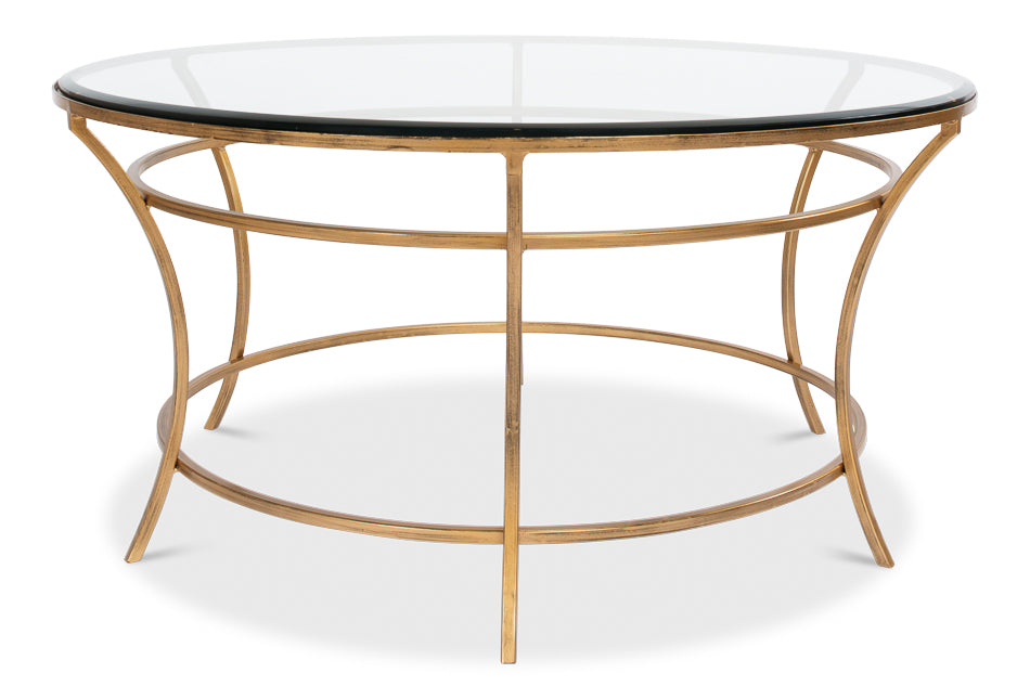 Round Coffee Table by Sarreid Ltd - view 5